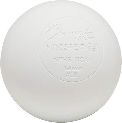 Champion Sports Lacrosse Balls & Rhino Skin Balls – Official Size, SEI Certified, Multiple Colors
