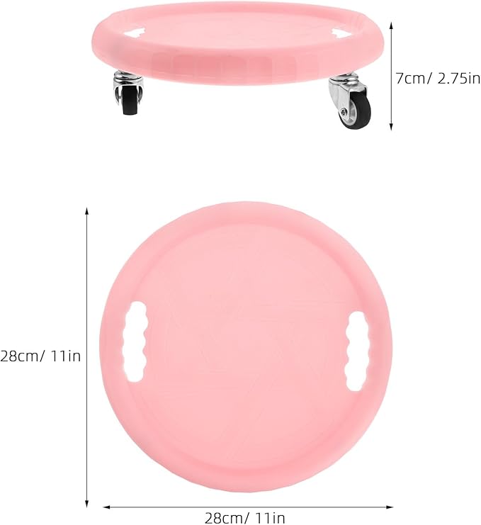 Angoily Abdominal Wheel Roller with Silent Sliding Discs, Rose Core Trainer for Home Workout, Fitness Sliders for Men and Women, Ab Exerciser for Belly and Back Strength Training