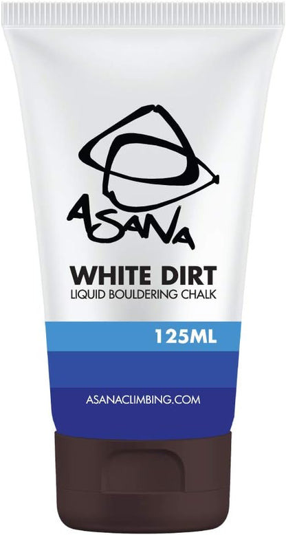 Asana White Dirt Liquid Chalk (4oz/125ml) Workout Chalk & Gym Chalk - Get Dry Hands, Improve Hand Grip for Gymnastics, Weightlifting, Pole Dancing, Bouldering, Rock Climbing - Gym Accessories