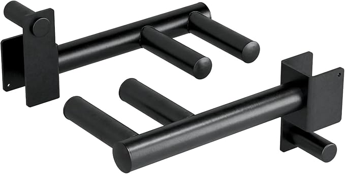 Yes4All Power Rack J-Hooks & Attachments – Heavy Duty Barbell Holders Compatible with 2x2 & 3x3 Power Racks for Home Gym