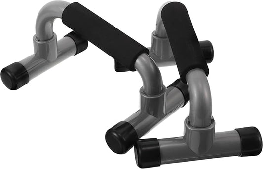 H-shape Push up Bars Pair – Non-slip Parallel Parallette Bars for Home Gym Strength Training, Ergonomic Chest Workout Handles for Floor Exercises