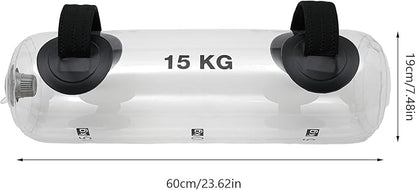 Fitness Water Weight Aqua Bag, Training Water Bag, Portable Stability Fitness Equipment, Transparent Water-Filled Weighted Soft Dumbbells, Strength Training, Energy Bar