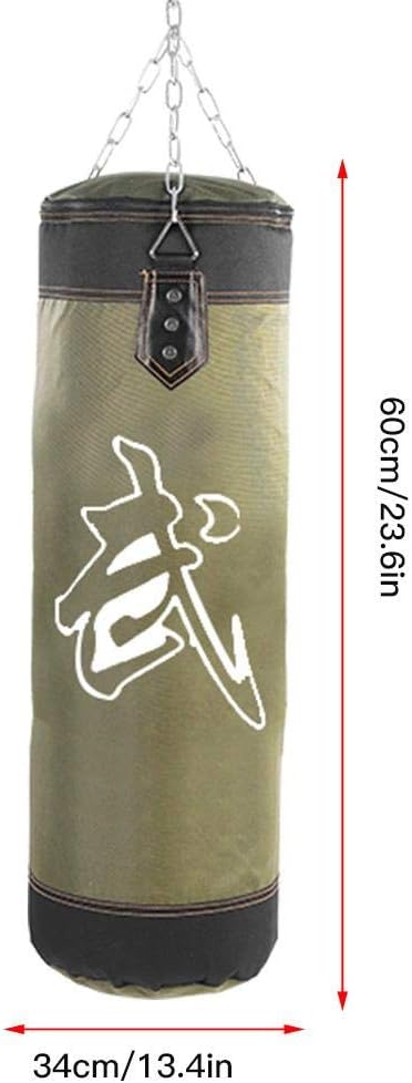 Alomejor Punching Bag,with Chains for Strength Training,Boxing Bag,60CM Sandbag for Athletes Home Gym Fitness Workout