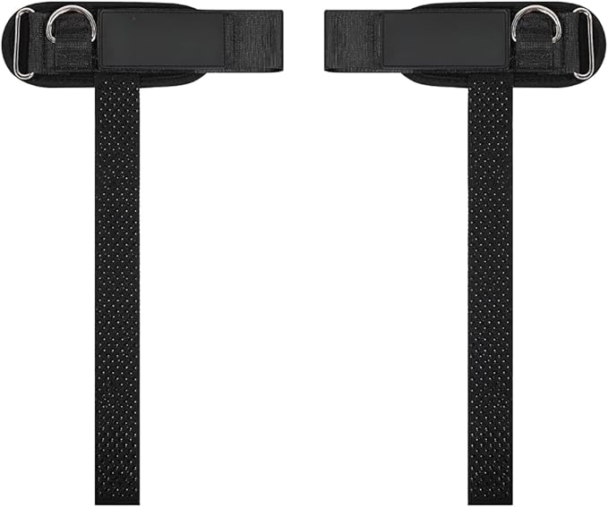 Ekkovision Weight Lifting Straps With Cuffed D Ring, Wrist Support for Men, Heavy Duty Thick Comfortable Lifting Straps, Secure Fit, Enhanced Grip, Straps for Weightlifting & Gym Training, Black