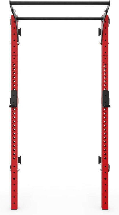 PRx Performance Profile® PRO Squat Rack 3x3 with Kipping or Multi-Grip Pull Up Bar, 89" or 95" Uprights As Seen On Shark Tank Wall Mounted Home Garage Gym Exercise System