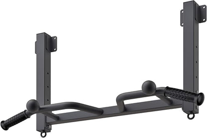 Kipika 32" Ceiling Mounted Pull Up Bar - Heavy Duty, Highly Adjustable, Multifunctional Chin Up Bar - Home Gym System with Punching Bag Hanger and Resistance Bands Training