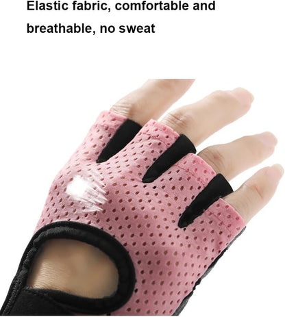 INOGIH Lightweight and Breathable Fingerless-Gym-Gloves for Women - Exercise-Crossfit-Training Gloves for Workout