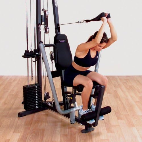 Body-Solid Powerline Adjustable Power Rack - 18-Level Strength Training Heavy-Duty Steel Frame with Safety Rods and Chin-Up Bar for Home Gym, Silver