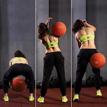 Yes4All Slam Balls, 10-40lb Weighted Ball Weight, Durable PVC Sand Filled Workout Dynamic Slam Ball for Core Strengthen