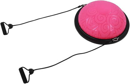 Half Ball Trainer Enhancing Balancing Stability for Yoga Fitness Exercise Purple 18.1x18.1x7.9in