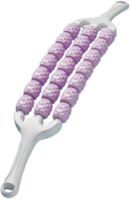 YIJU Muscle Roller Stick Body Massage Stick Portable Multiuse Comfortable Massage Roller Home Gym for Travel Park Garden Fitness, Purple