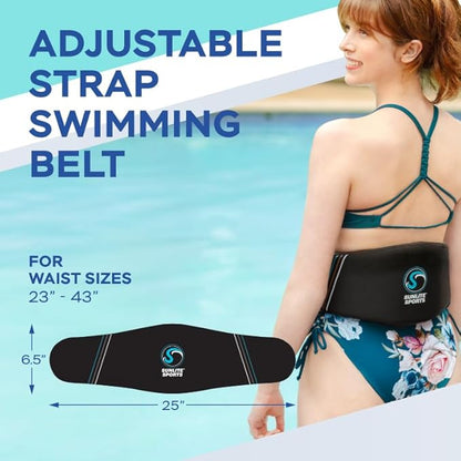Sunlite Sports AquaFitness Deluxe Flotation Swimming Belt - Water Aerobics Equipment for Pool, Low-Impact Workout