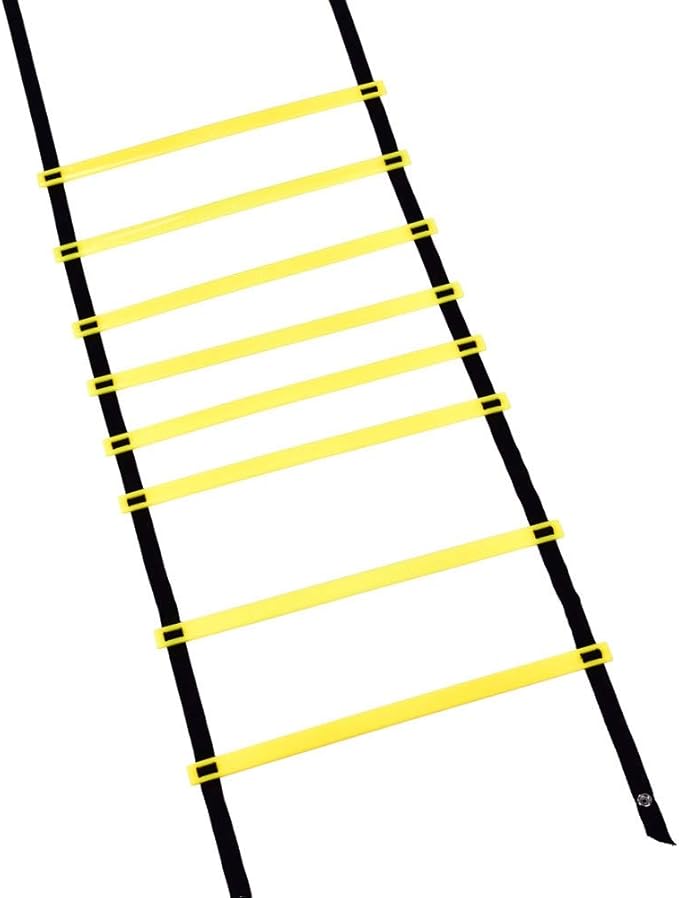Greensen 13ft Training Ladder & Speed Cones Training Set Speed and Balance Training Ladder Ladder Exercise Workout Equipment for Soccer Speed Football Fitness Feet