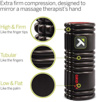 Trigger Point Performance TriggerPoint GRID X Foam Roller with Free Online Instructional Videos, Extra Firm (13-Inch)