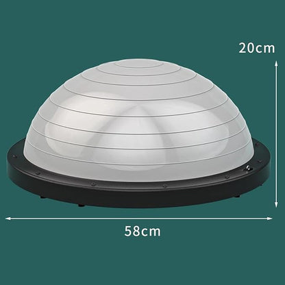 YIJU Half Ball Balance Trainer for and Fitness Activities, Grey, Style B