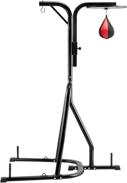VEVOR 2 in 1 Punching Bag Stand, Steel Heavy Duty Workout Equipment,Freestanding Sandbag Rack,for Home Gym Fitness