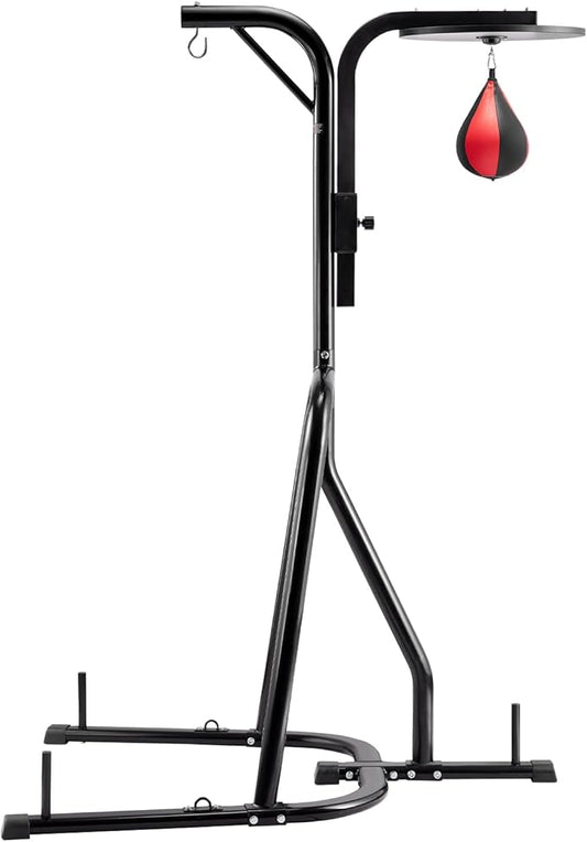 VEVOR 2 in 1 Punching Bag Stand, Steel Heavy Duty Workout Equipment,Freestanding Sandbag Rack,for Home Gym Fitness