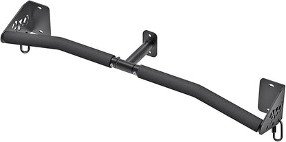 SELEWARE Heavy Duty Wall Mount Pull Up Bar, Joist Mount Chin Up Bar for Doorway, Sturdy Steel Construction, w/Resistance Band Hooks, Fits 32"/36" Wall Studs for Home Gym Strength Training