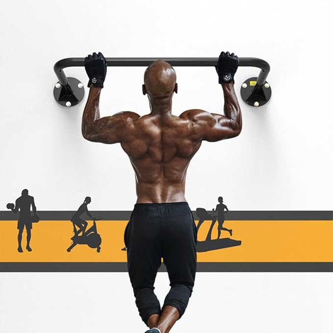 Wall-Mounted Pull-Up Bar - Upper Body Workout Equipment for Home Training, Supports Up to 300kg, Ideal for Abdomen and Chest Muscle Exercises
