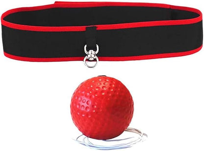 Boxing Reflex Ball Headband Adjustable Headband Boxing Gear Reflex Ball on String with Headband for Fitness MMA Kids Adults