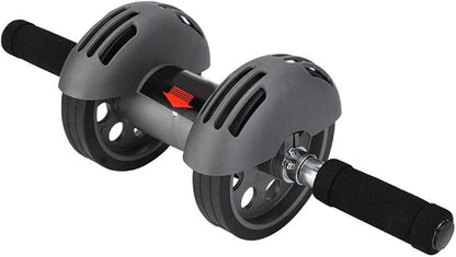 AB Domestic Double Wheel Roller Workout System for Home Fitness Gray