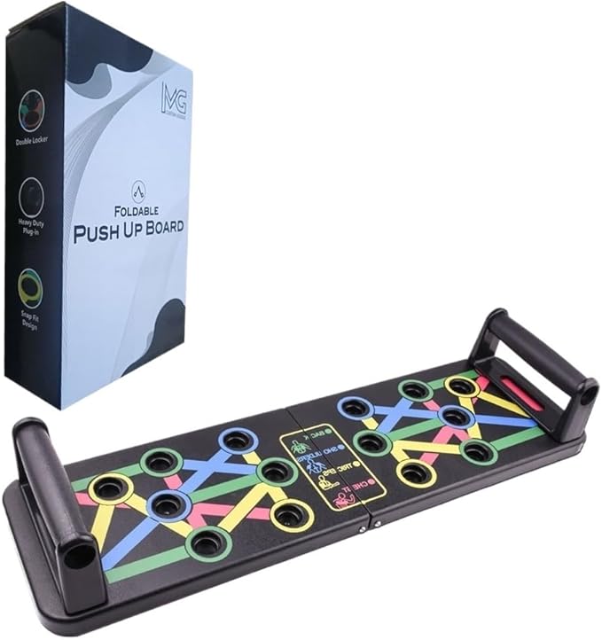 Foldable Push Up Board Multifunctional Push Up Bracket Board Arm Abdominal Muscle Training Portable Calisthenics Equipment For Men & Women Target Chest, Back & Triceps For Home Gym