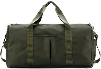 Men and Women's Travel Bag With Shoe Compartment Sports Tote Gym Bag Weekender Overnight Shoulder Bag