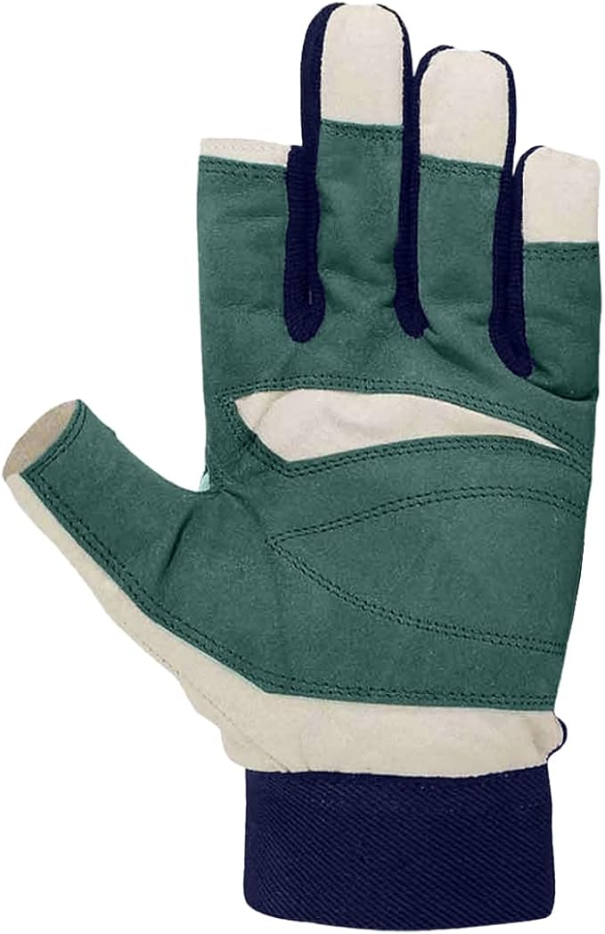 MRX Sailing Gloves for Men & Women 3/4 Finger Grip Great for Sailing, Yachting, Paddling, Kayaking, Fishing, Dinghying Water Sports