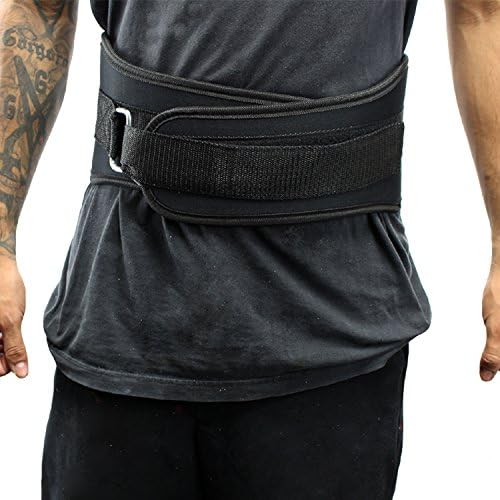 6" Nylon Power Weight Lifting Belt/Back Support Belt Black
