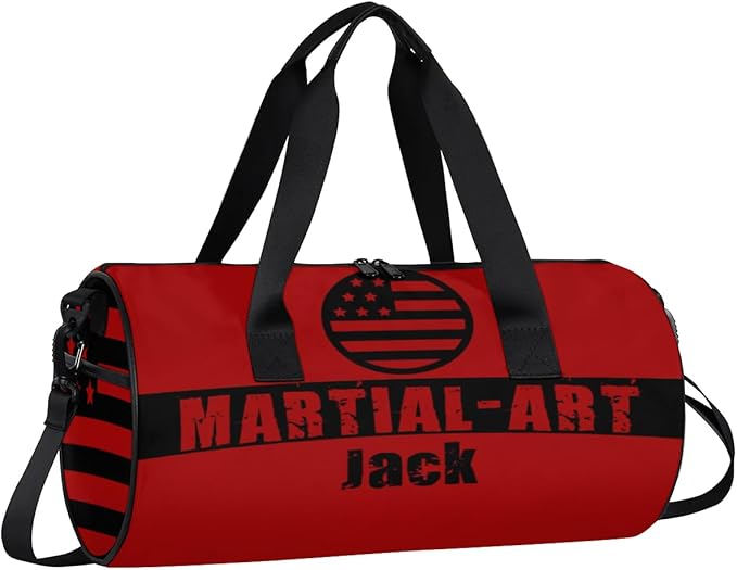 Personalized-Martial-Arts-Gear-Bag for Karate Teakwondo, Custom Jiujitsu Bag for Boys, Karate Teakwondo Bag for Gear Waterproof Lightweight Large USA