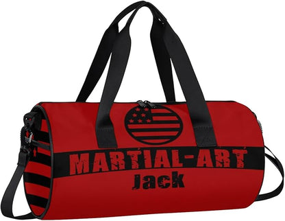 Personalized-Martial-Arts-Gear-Bag for Karate Teakwondo, Custom Jiujitsu Bag for Boys, Karate Teakwondo Bag for Gear Waterproof Lightweight Large USA