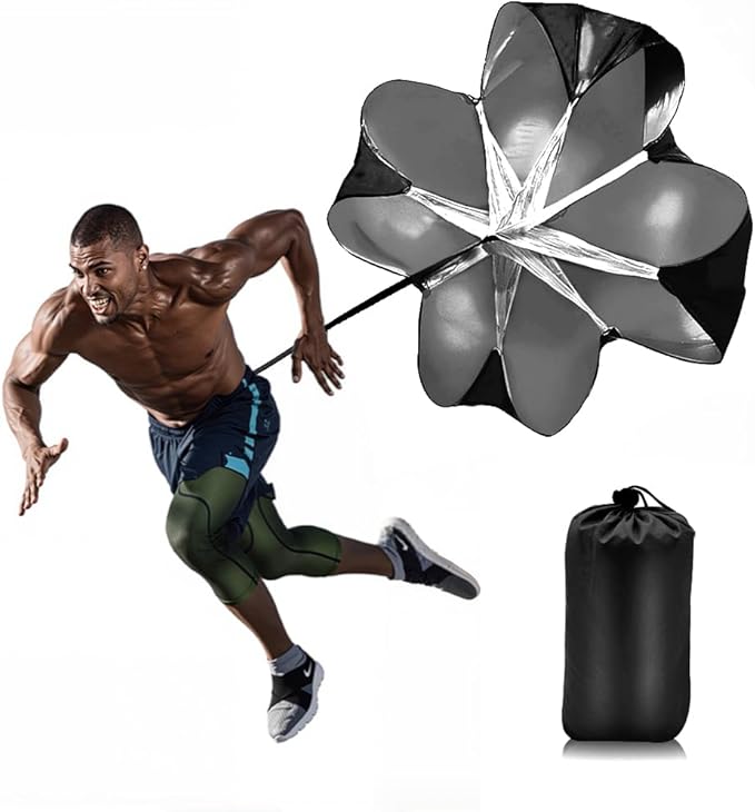 Running Speed Training, 56 inch Speed Drills Resistance Parachute Running Sprint Chute Soccer Football Sport Speed Training