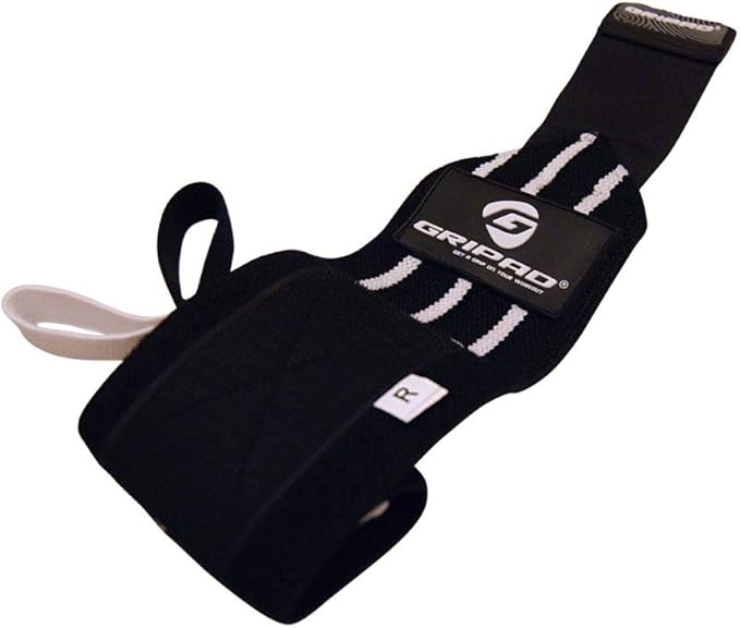 Gripad 12" x 3" Weight Lifting Support Wrist Wraps, Strong Wrist Wraps, 2 Thumb Loops – Great for Weightlifting, Powerlifting, Bodybuilding, Strength & Cross-Training.