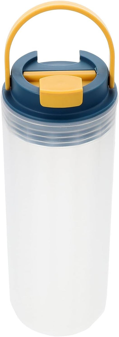 Hemoton Capacity Outdoor Sports Bottle Portable Fitness Jug with Handle Leak Design for Gym and Outdoor Activities Grey