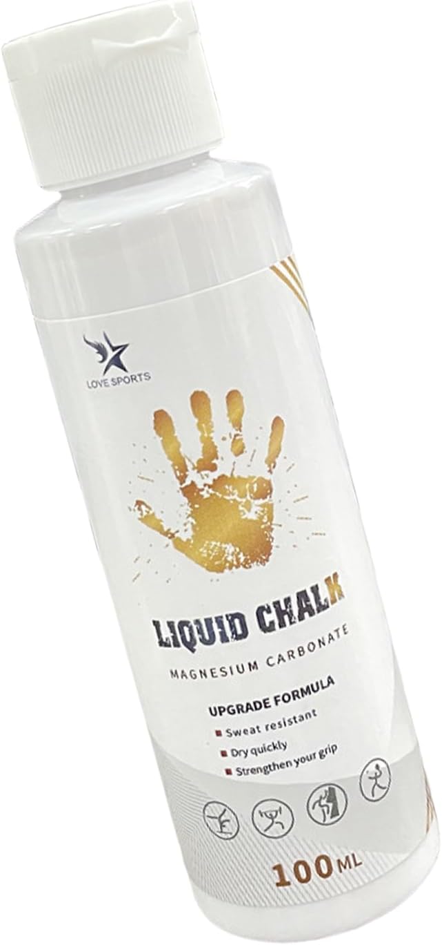 Liquid Gym Chalk Sweat Strong Grip Quick Drying Hand Grip Chalk for Gymnastics, Rock Climbing, Powerlifting Liquid Magnesiums Powder