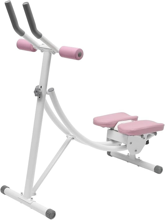 Ab Workout Machine with LED Monitor, Foldable Sit Up Bench Core Abdominal Trainer Multifunction Home Gym Equipment for Leg Thighs Buttocks Rodeo Sit-up Exercise