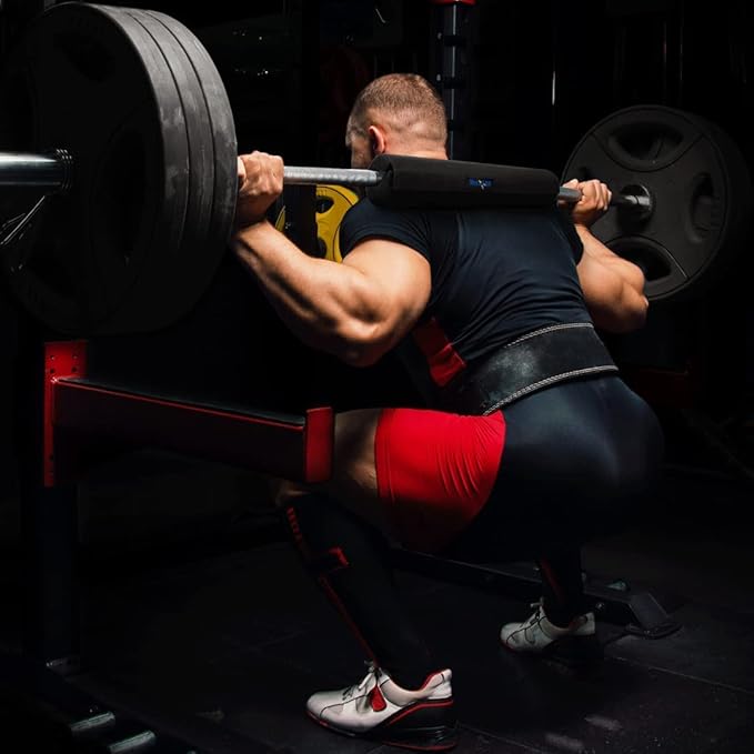 Yes4All Ergonomic Foam Bar Pad, Olympic Barbell Squat & Neck Pad for Squats, Hip Thrusts & Weight Lifting Bar