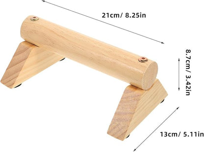 Push-up Handles with Non-slip Pads Pine Wood Pushup Bars for Home Workout Fitness Equipment Strength Training Muscle Trainer Set
