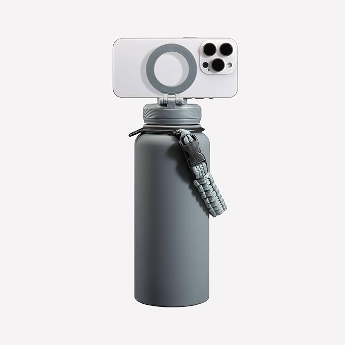 ZTAR Insulated Stainless Steel Water Bottle – Compatible with Magsafe usable as Tripod, Leak-Proof, Keeps Drinks cool or warm, For Travel, Gym, and Office, Ideal Gift for Women, Men & Kids, 32 oz