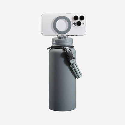 ZTAR Insulated Stainless Steel Water Bottle – Compatible with Magsafe usable as Tripod, Leak-Proof, Keeps Drinks cool or warm, For Travel, Gym, and Office, Ideal Gift for Women, Men & Kids, 32 oz