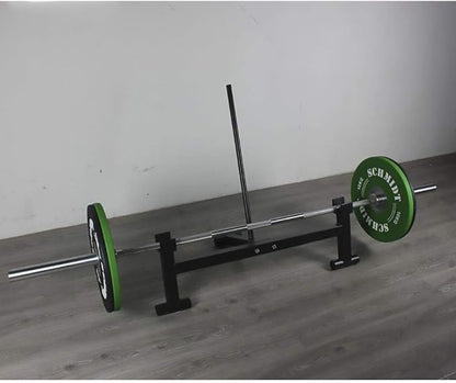 Deadlift Bar Jack Barbell Lifts Quick Changes Weight Plates Olympic Bar Jack was Double Grooved Used as Load and Unload Weight Plates for Deadlift Exercise & Weight Training
