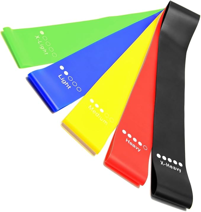 Resistance Loop Exercise Bands Exercise Bands for Home Fitness, Stretching, Strength Training, Physical Therapy,Elastic Workout Bands for Women Men Kids