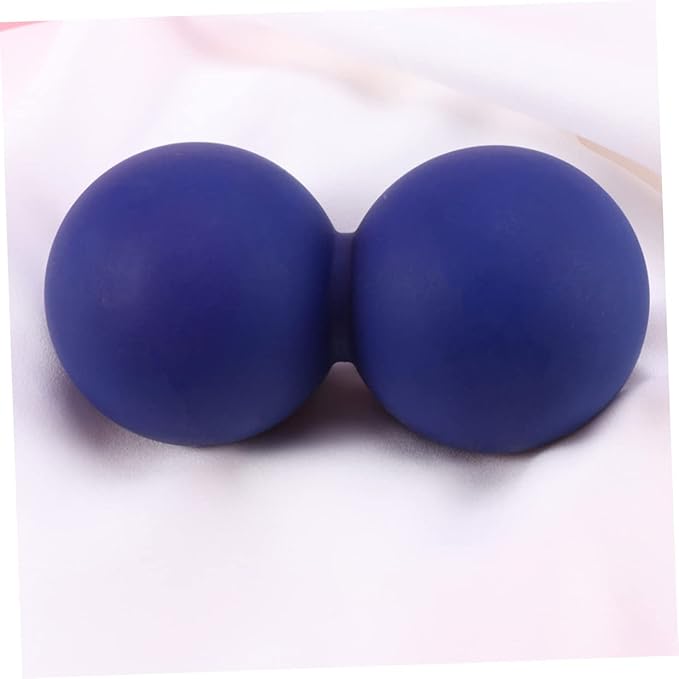 SECFOU Peanut Massage Ball Set Solid Silicone Myofascial Balls for Muscle Relief Physical Therapy and Yoga for Sore Back and Trigger Point Therapy