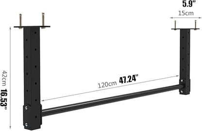 Pull Up Bar Wall-Mounted Pull-Up Bar, Home Gym Fitness Equipment, Adjustable Height Horizontal Bar
