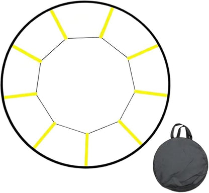 Round Agility Ladder for Kids Adults Portable Sports Training Gear,Footwork Ladder Speed,Training Equipment for Rugby