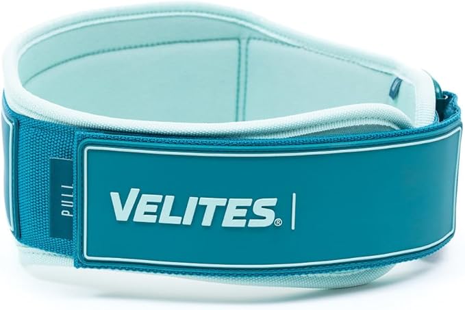 Velites - Weightlifting Lumbar Support Belt - Official of the Royal Spanish Weightlifting Federation - Extra-adherent Velcro - For Deadlifts, Squats, Snatches and Cleans