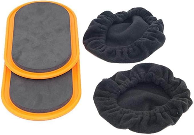 Core Sliders for Workout, Elliptical Gliding Discs for Abdominal Training, Thickened ABS Plastic Fitness Sliders for Home Gym Pilates & Yoga (Pair)