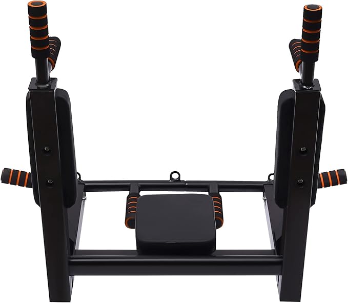 Wall Mounted Pull Up Bar, Power Tower Set Training Equipment Fitness Dip Stand Supports to 440 LBS for Home Gym Indoor Workout