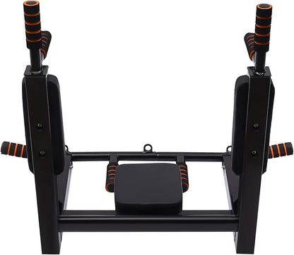 Wall Mounted Pull Up Bar, Power Tower Set Training Equipment Fitness Dip Stand Supports to 440 LBS for Home Gym Indoor Workout