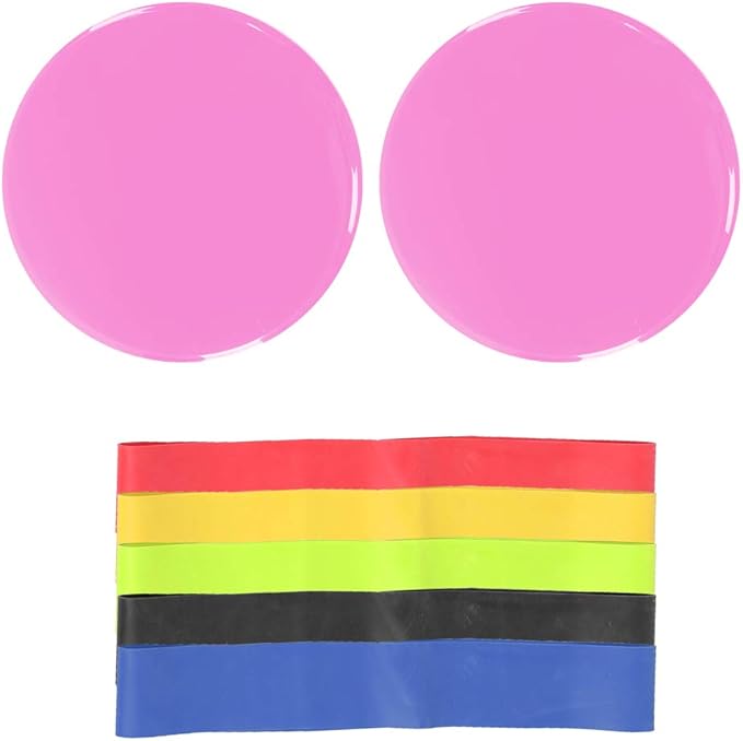 Fitness Sliding Disc Workout Equipment Core Slider Exercise Training Disks for Home Gym Street Workout ABS Material Pink Black Red Blue Green Orange 2 Pack